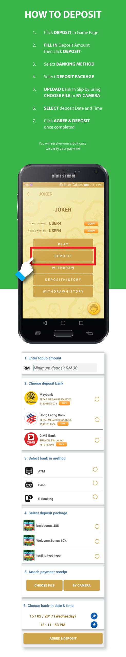 How To Deposit
